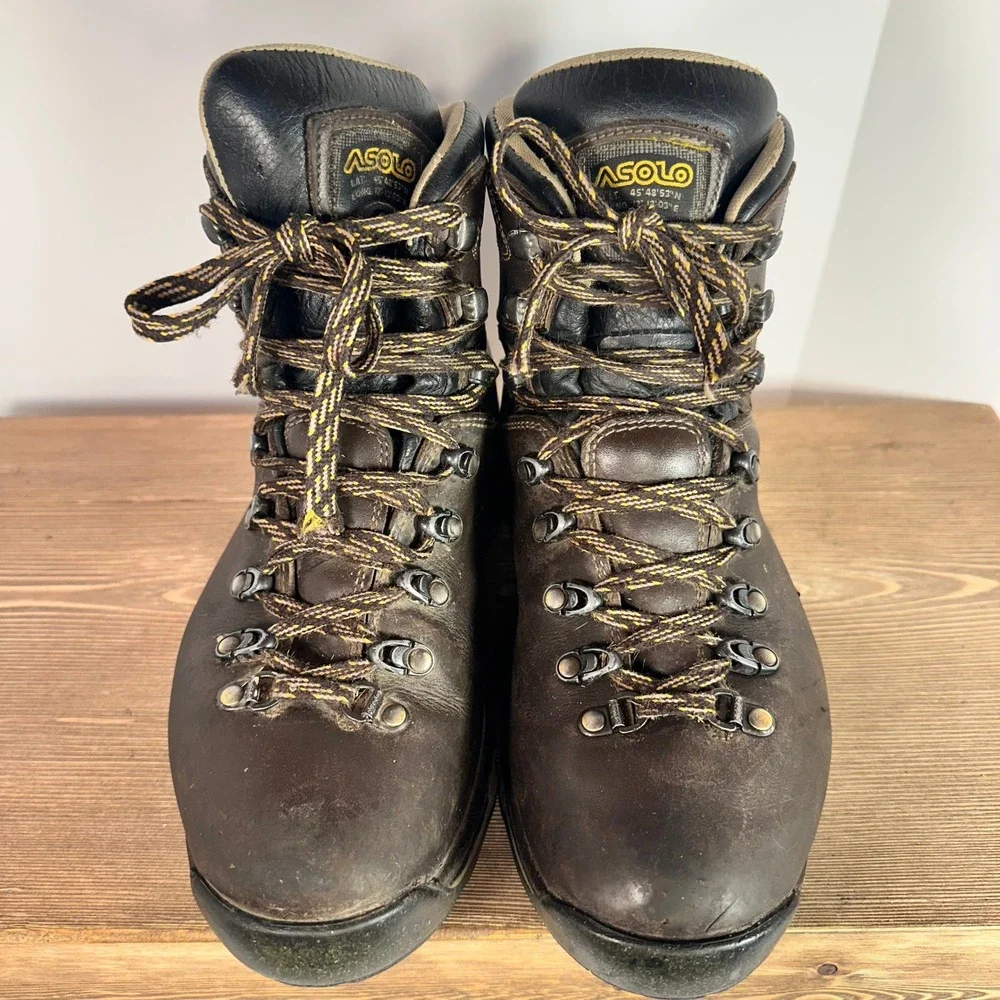 Asolo TPS 520 GV Evo Mens Hiking Boots SZ 10 Gore Tex Leather Backpacking Vibram